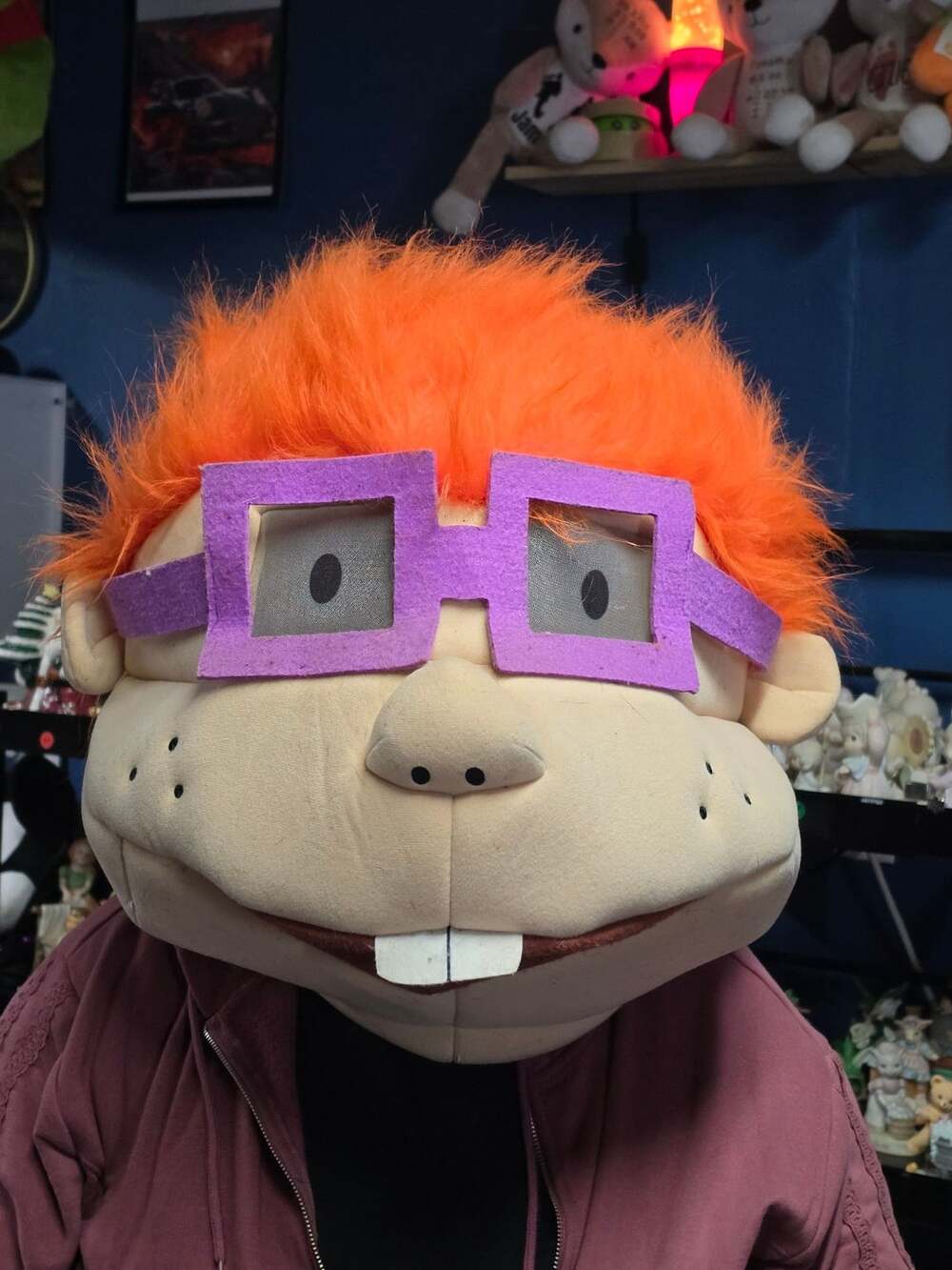 Nickelodeon Rugrats Chuckie Maskimals Costume Head